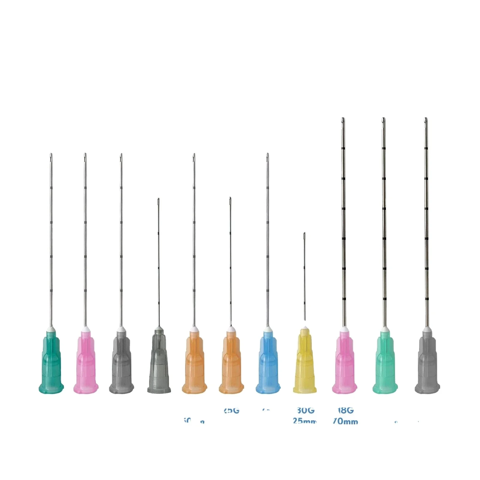 oem service micro blunt tip cannula 23G 38mm for hyaluronic acid dermal filler injection micro cannula needle