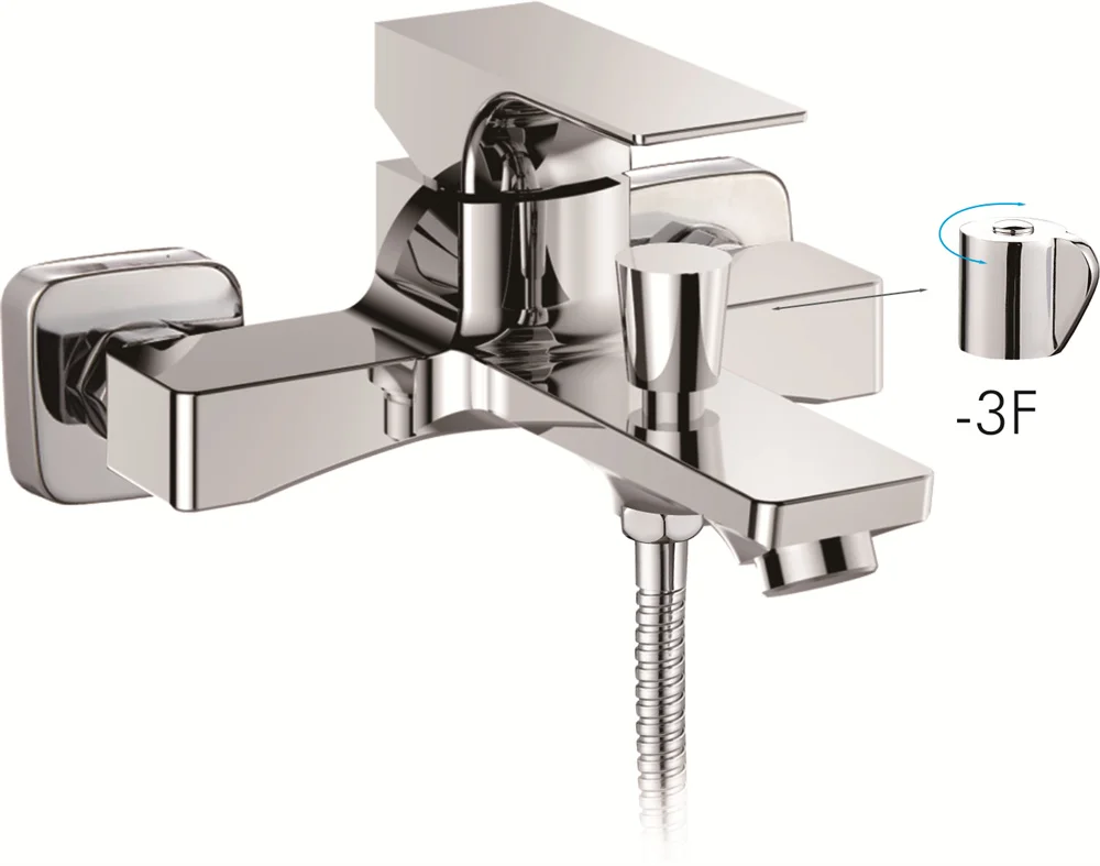 OB8096-3 Faucet bath brass wall mounted  bathroom mixer new style