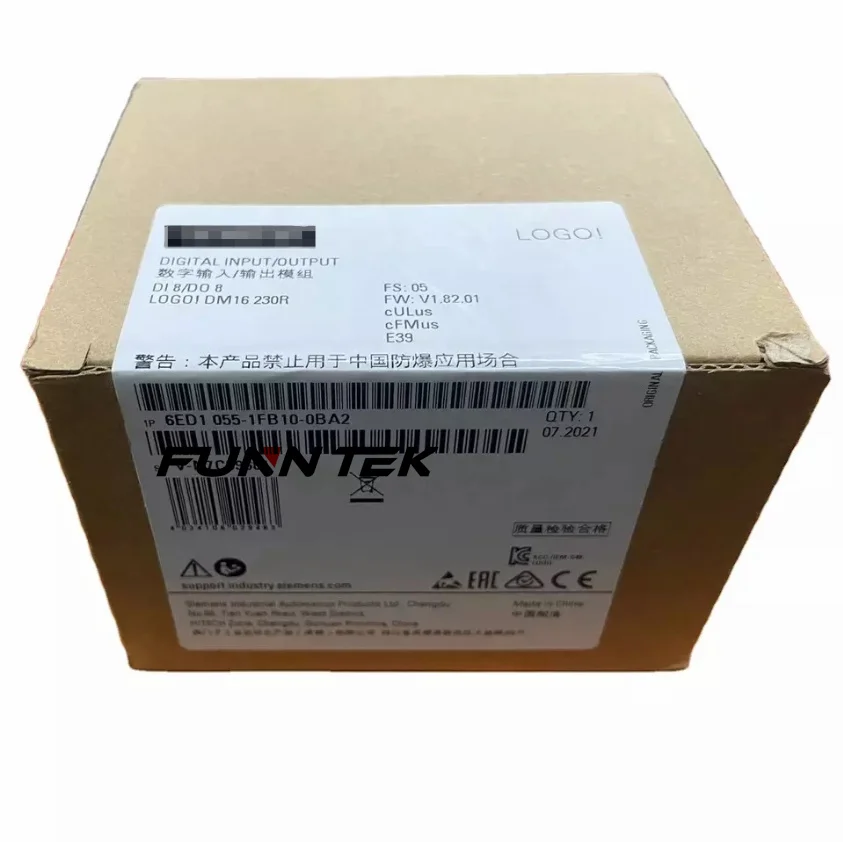 Siemens PLC controller 6ED1055-1FB10-0BA2 LOGO! DM16 230R expansion module DI 8/DO 8 for LOGO! 8