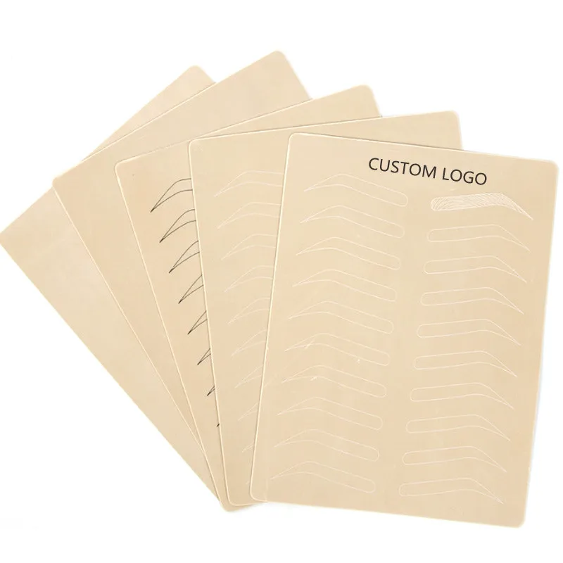 PMU BEAUTY Oem Permanent Makeup Microblading Latex Eyebrow Tattoo Practice Skin Without Ink For Training School