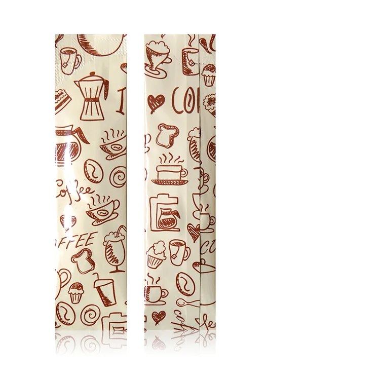 4 5x15 см простой пустой разного цвета пищевой тепловой герметизирующий индивидуальный одноразовый пакет для упаковки порошковых палочек