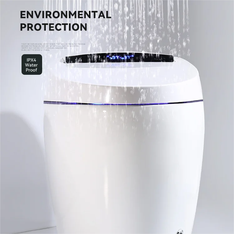 More Cleaning Mode Bathroom Floor Mounted Automatic Toilet Female Wash Ceramic Smart Toilet with Remote Control