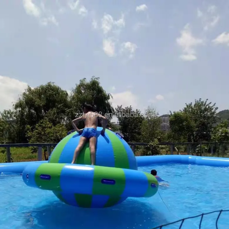 Factory Price Water Spinning Ball Inflatable Drag Spinning UFO Towable Tube Inflatable Water Rotating Disco Boat