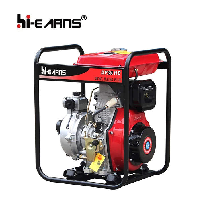 Hiearns  DP20HE 2inch high pressure diesel irrigation electric water pump with 186 10hp diesel engine