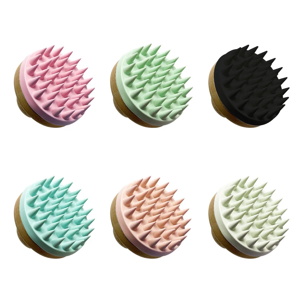 YUE New New Silicone Shampoo Brush Home Cleaning Scalp Massage Artifact Shampoo Comb Body Cleaner Bath Brush