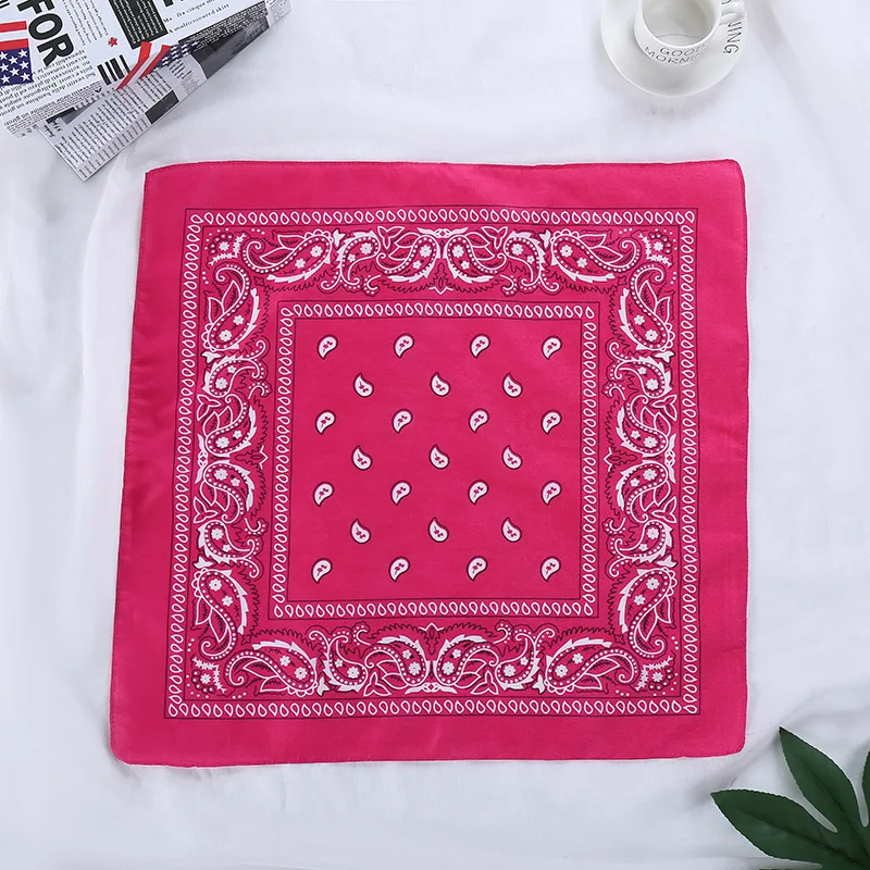 Bandanas Headband Handkerchiefs Paisley Cowboy Scarf Square 100% Cotton Novelty Women Silk Good Shawls 1 Pc / Polybag Can Offer