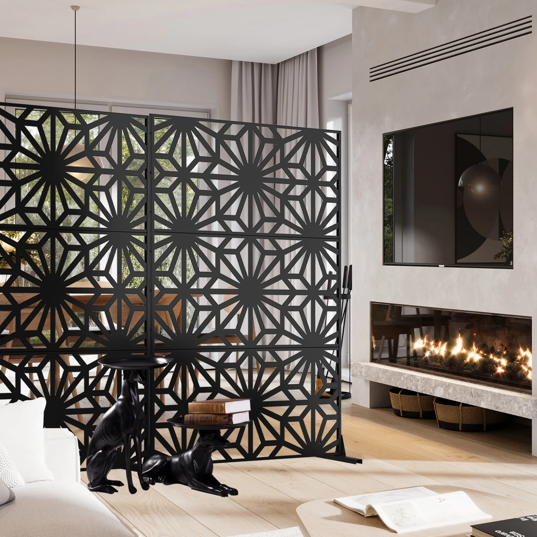 Durable Weather-Resistant Gardens Patios Offering Stylish Solution Creating Private Outdoor Spaces Privacy Screen