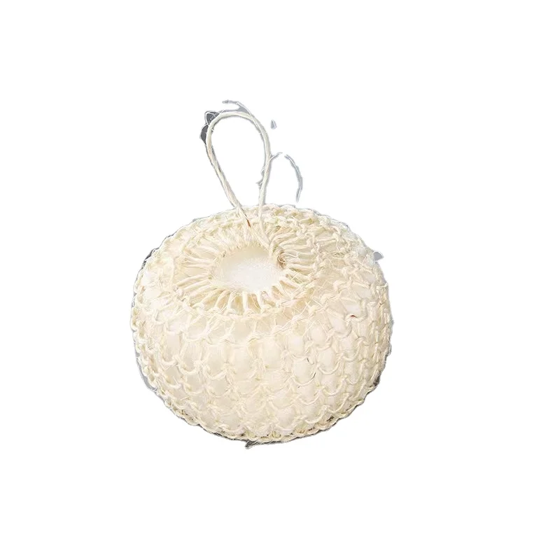 Natural Square Flower Round Shape Loofah Pads Shower Exfoliating Sisal Bath Sponge