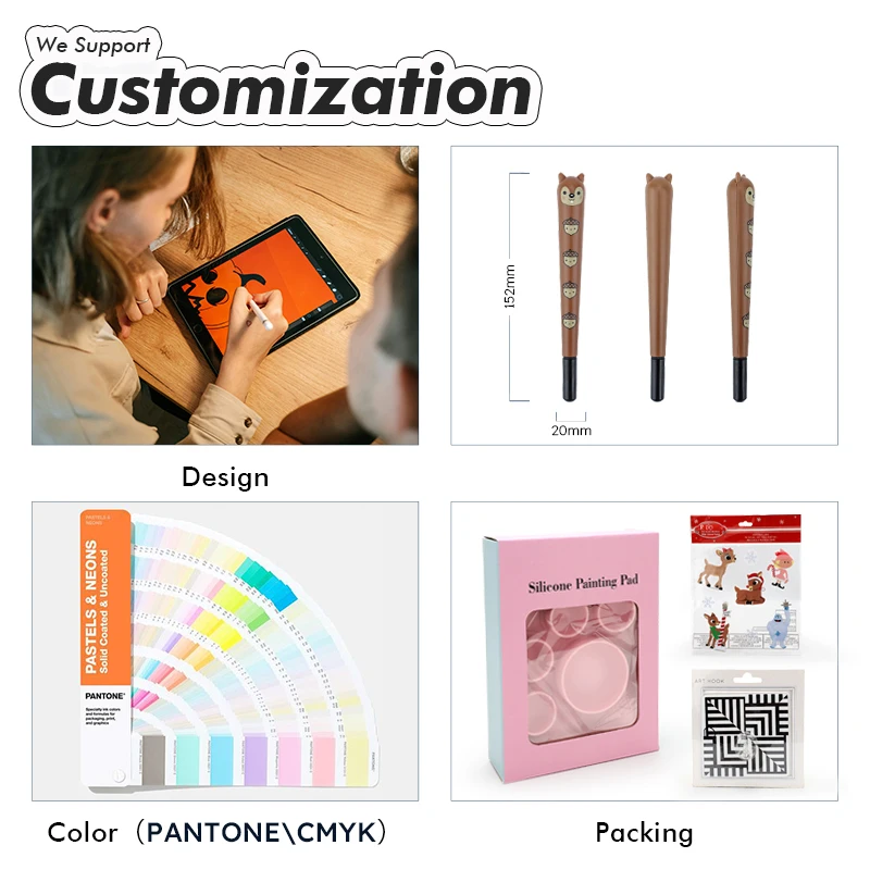 Custom Office Student Plastic Ball Point Pen Wholesale Anime Cartoon Plastic Ballpoint Pen Character Promotion Gifts Ball Pen