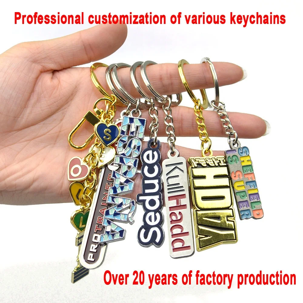 Customizable Engravable Natural Wooden Keychain PVC Plastic Wood Keyring Blank with Stainless Steel Heart Souvenir