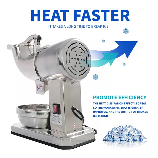 Commercial Electric High Quality Factory Price Ice Crusher 110v 220v Restaurant Use Food Equipment