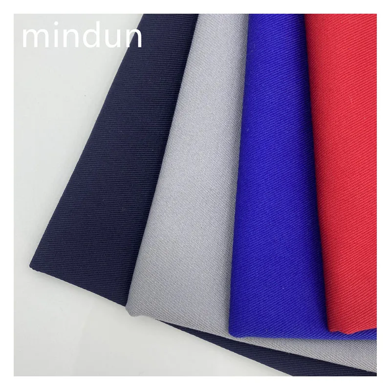 Factory Supply 230gsm Plain Dyed Polyester Cotton TC CVC 60/40 Drill Fabric For Pants Work Wear