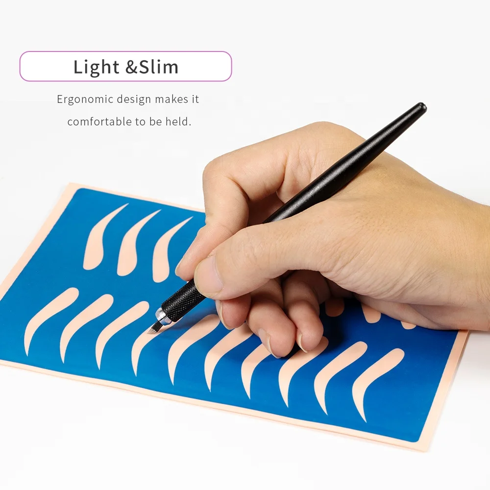 Freely Print Logo Disposable Microblading Manual Eyebrow Tattoo Pen Hand Tools For Eyebrow Tattoo