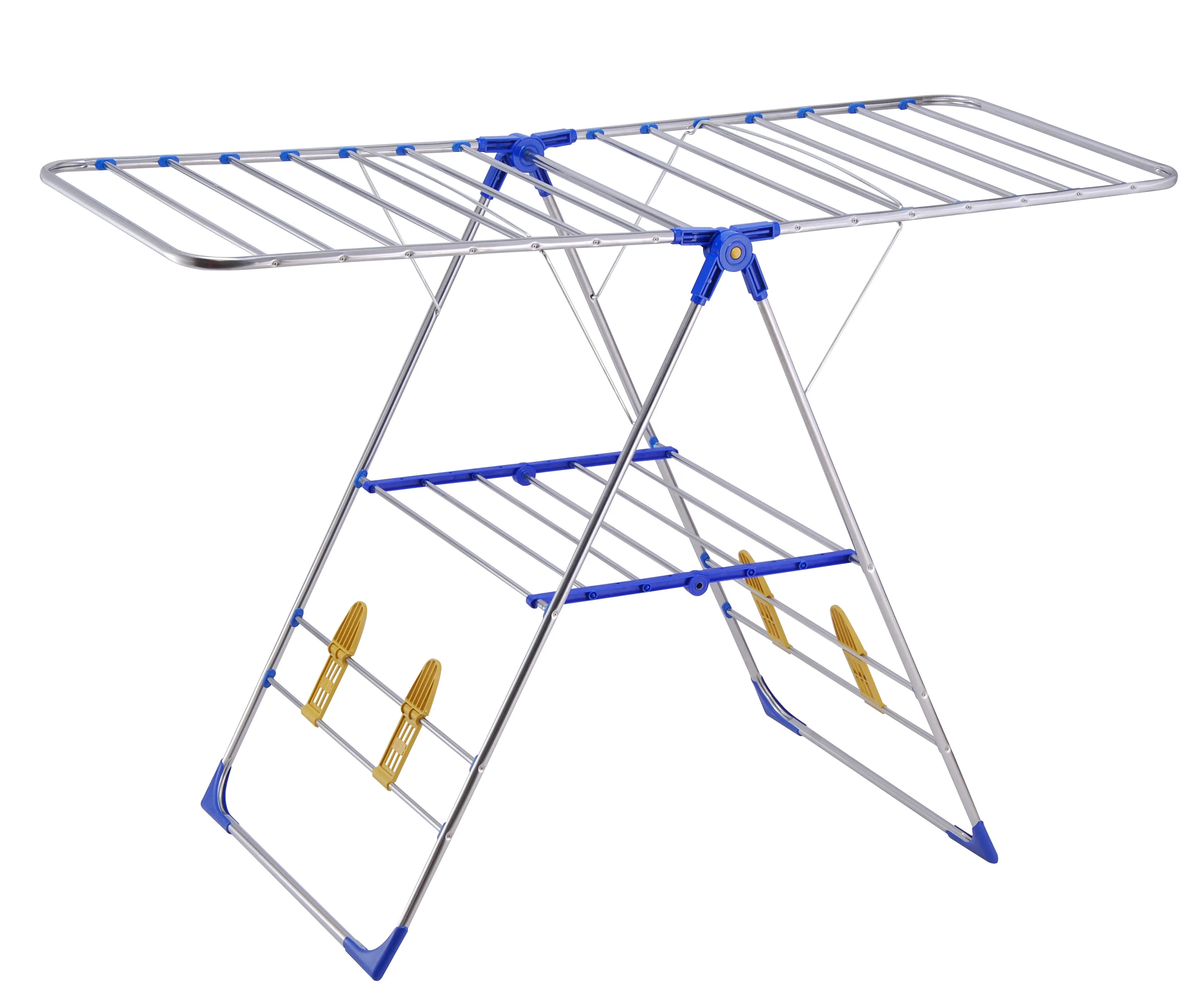 home hanger stainless steel foldable cloth dryer stand clothes