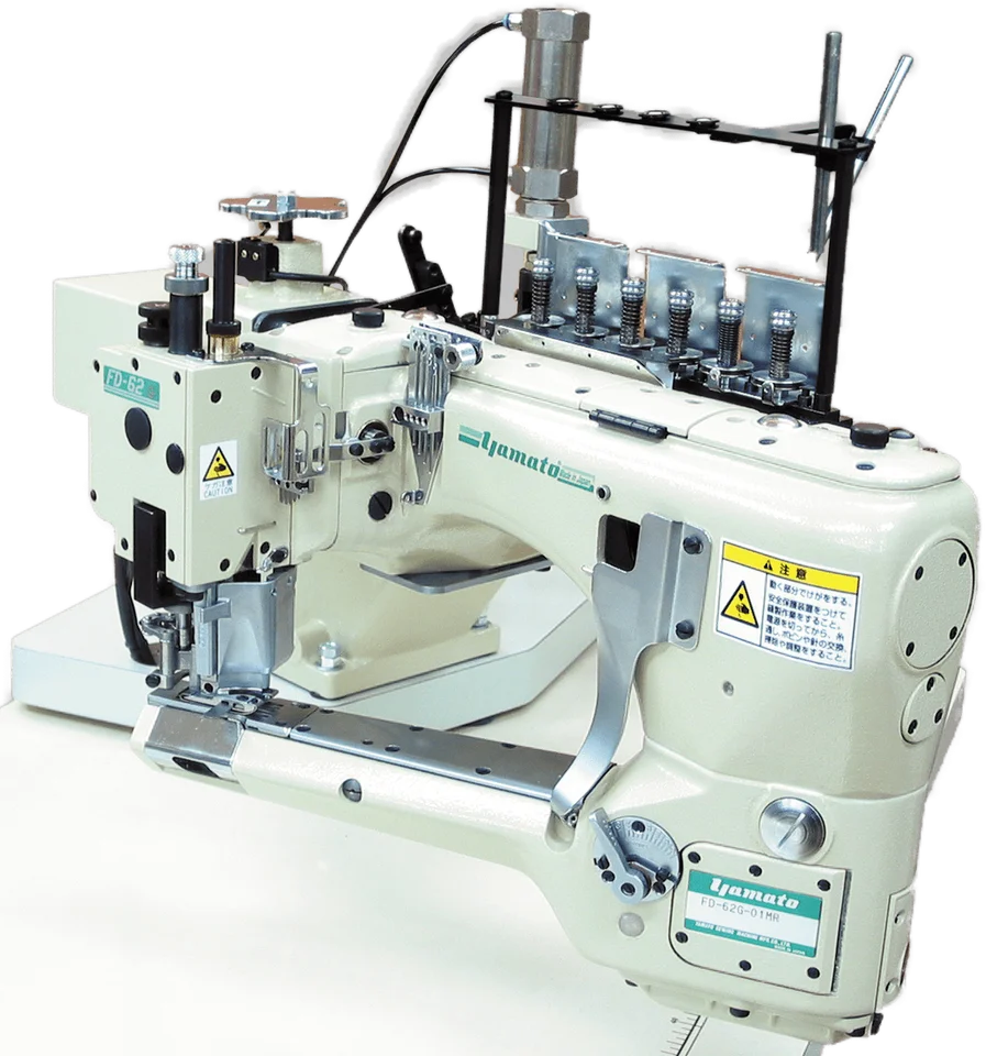 Secondhand Yamato FD62G Siruba D007 With 4 Needle 6 Thread Feed Off Arm Flatseamer Sewing Machine