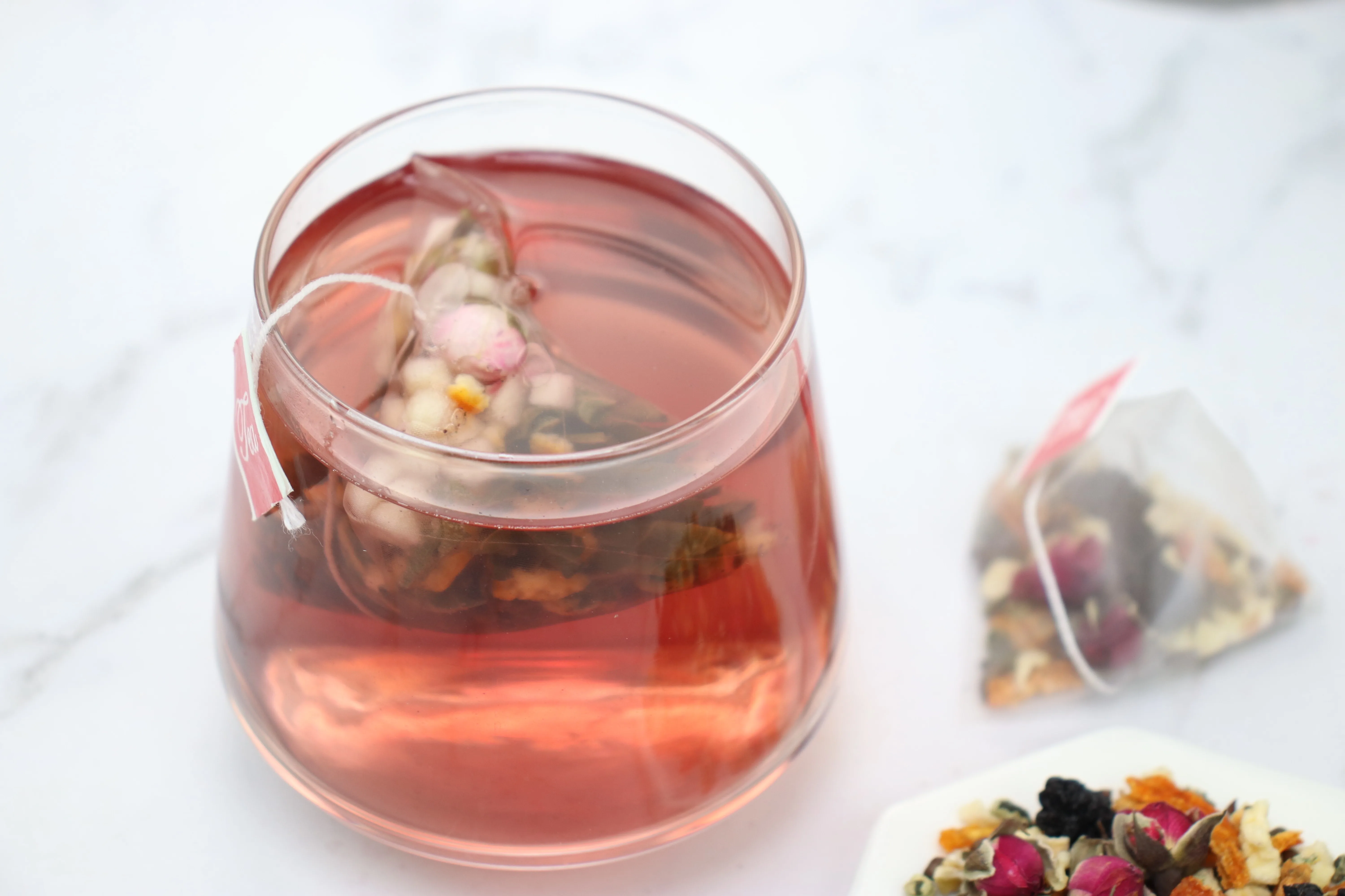 Sell custom triangle bag White grape Jasmine tea accept custom