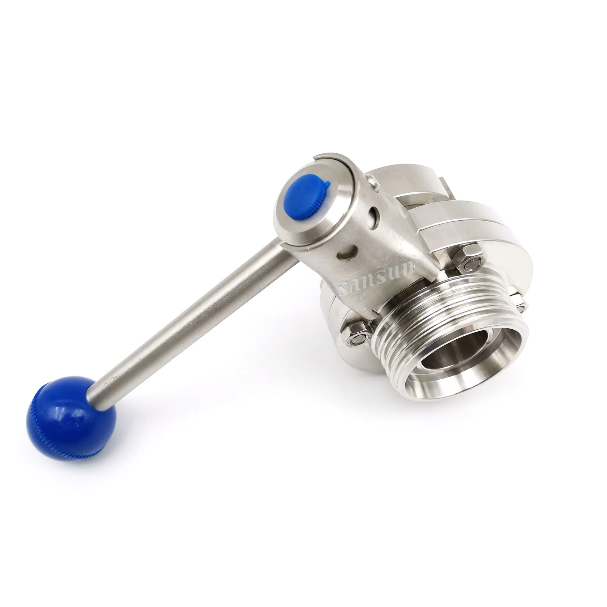 DIN INOX 304 Male Nut Butterfly Valve