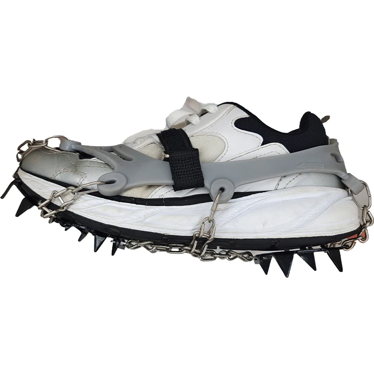 Wholesale 12 Teeth Ice Snow Boot Shoe Covers Anti-slip 12 Spike Crampons Climbing Walking Winter Ice Grippers Snow Chain Cleats