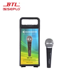 Gold Supplier Professional Light Weight Speech Handheld Metal Base Wired Microphone