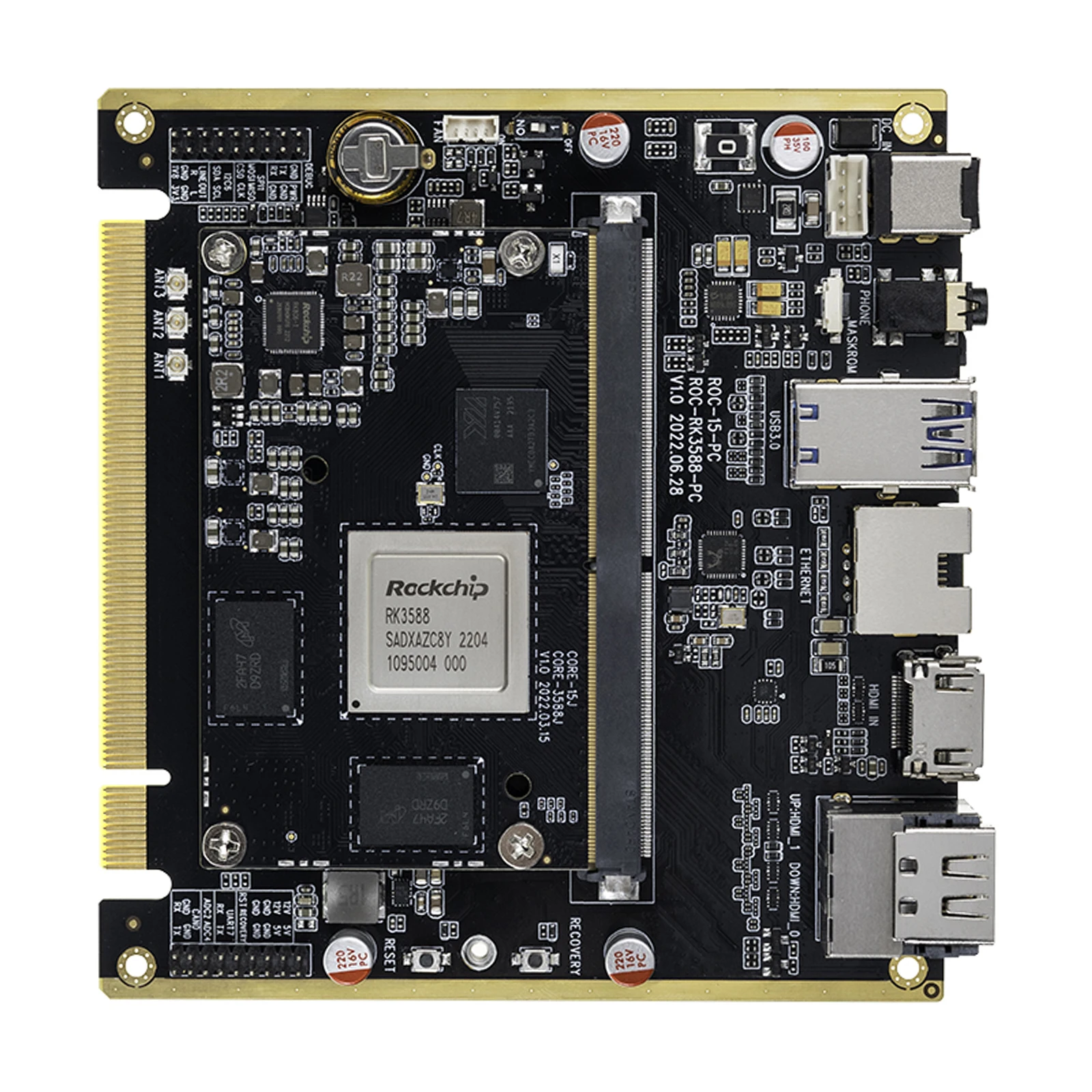 Firefly ROC-RK3588-PC Rockchip RK3588 материнская плата для ARM PC Mini PC NAS Edge вычислительный облачный сервер Smart NVR