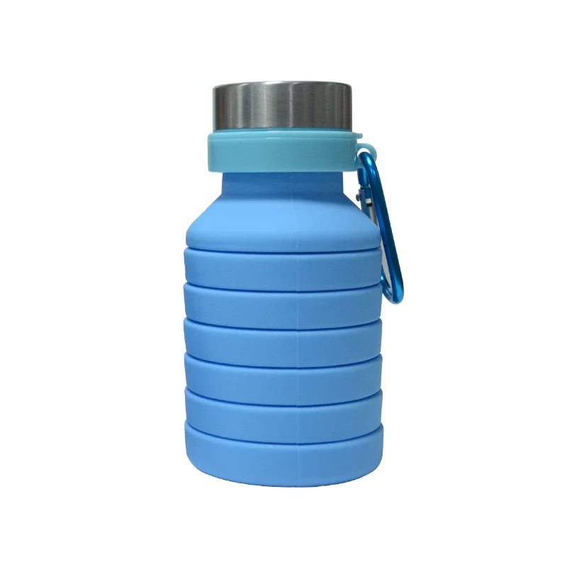 2020 new style waterproof foldable collapsible sports soft water bottles with custom logo