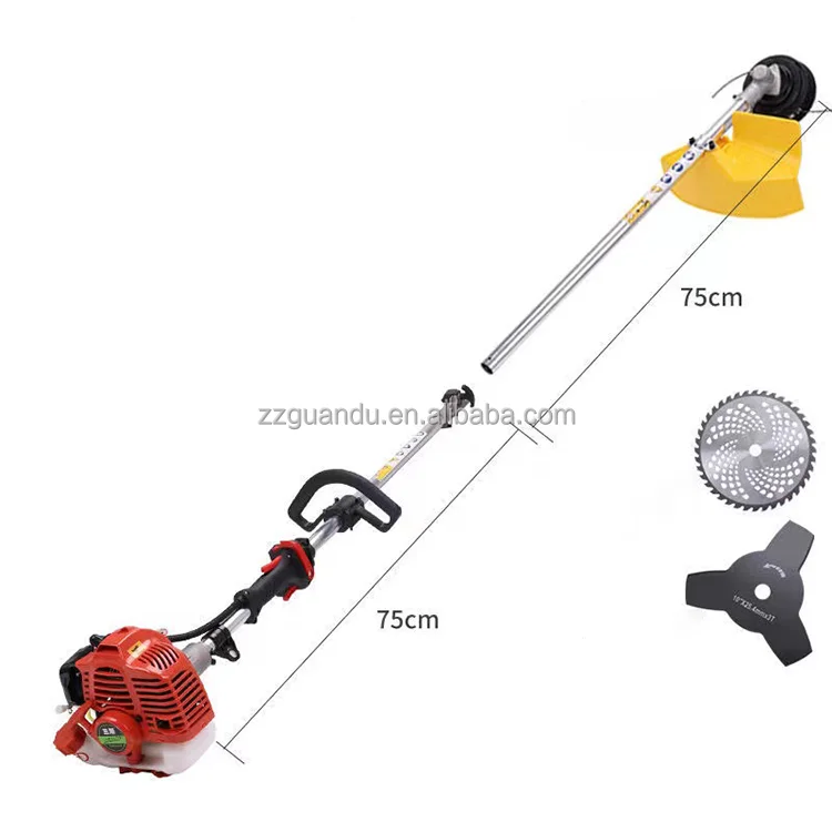 ZZGD 4 in 1 Trimming Tool 52cc 2-Stroke Engine Garden Tool System with Hedge and String Trimmer, Gas Pole Saw, Brush Cutter