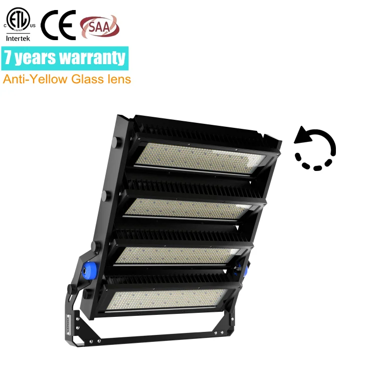 110v 120v 100-347v stadium lights led Fixtures 900w 1000w 1200w outside high pole square led sport light  low price high quality