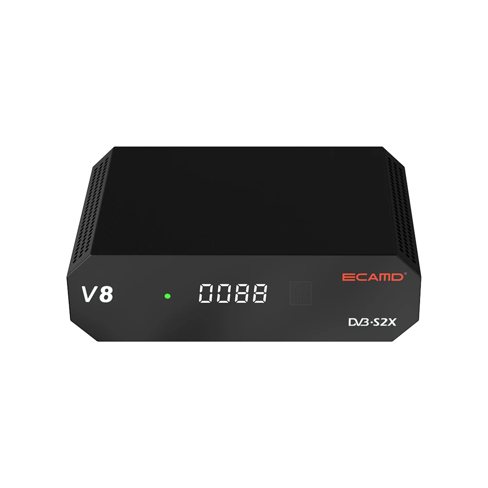 ECAMD V8 TV Receiver DVB-S/S2/S2X+AV 1080p Satellite Signal Receiver DVB Decoder Free to Air