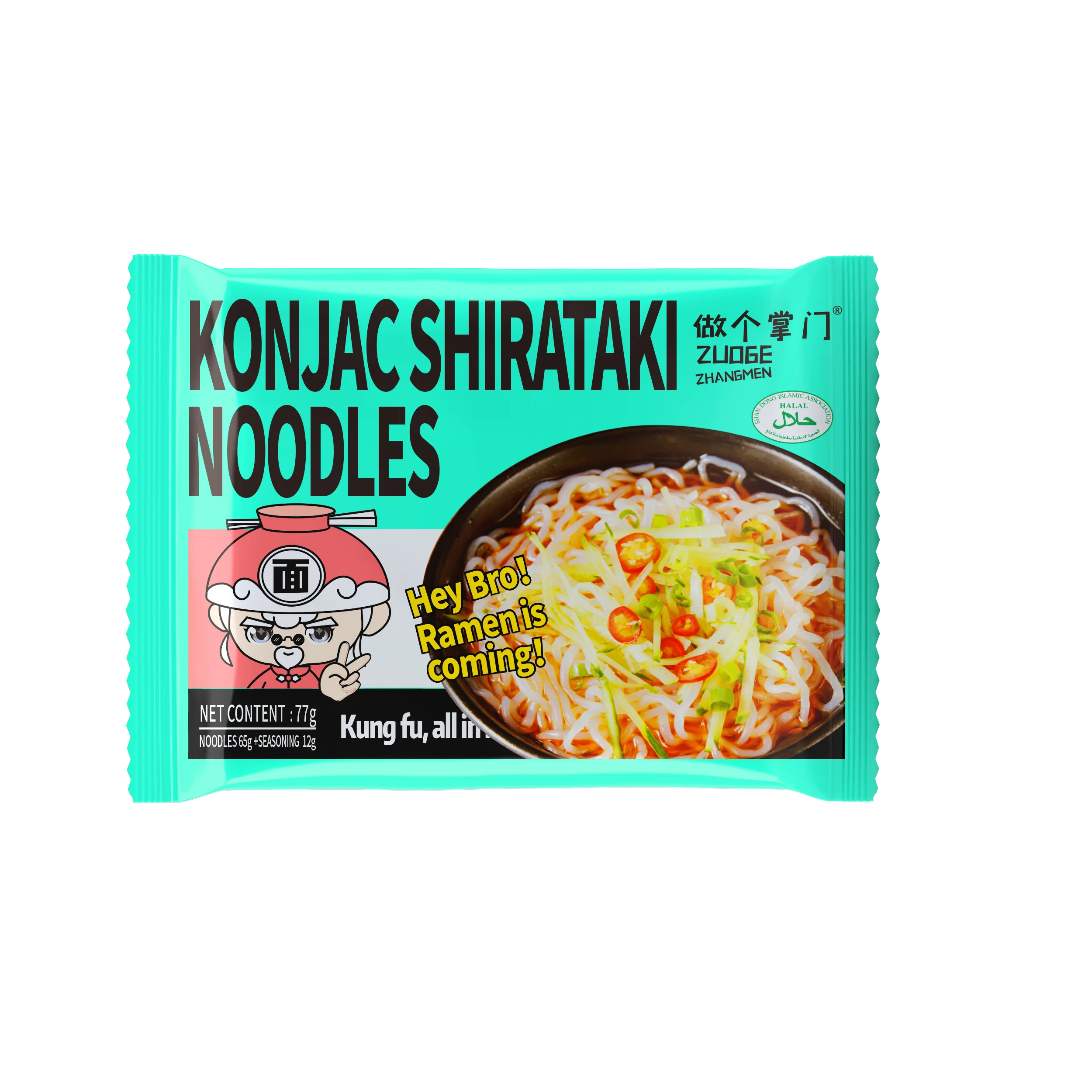 Konjac вермишель, оптовая продажа OEM, низкий уровень жира, халяльная закуска, лапша быстрого приготовления, Коньячная лапша