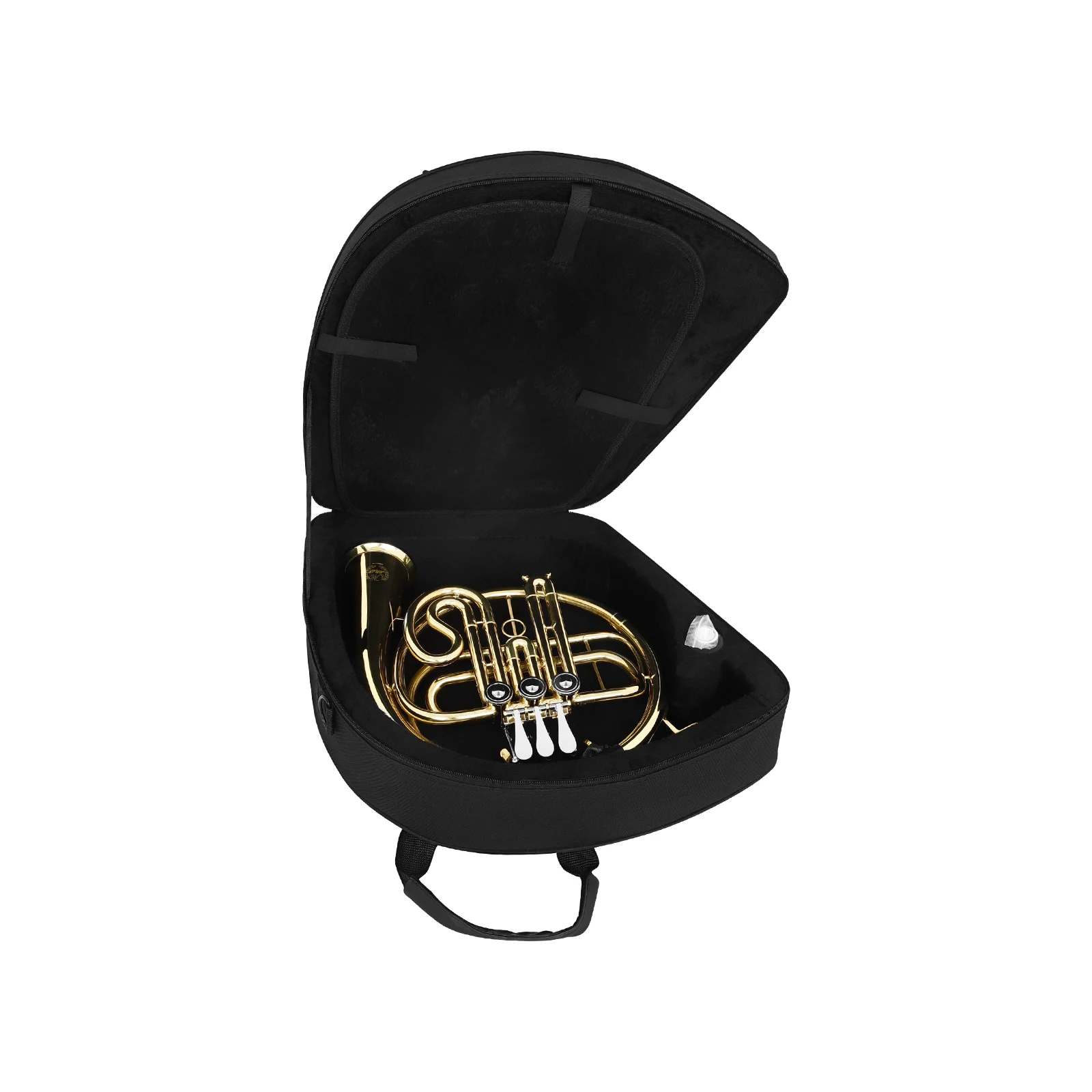 China MBAT Factory Wholesale Price  Bb Tone Yellow Brass Split 3  Keys Golden  French Horn