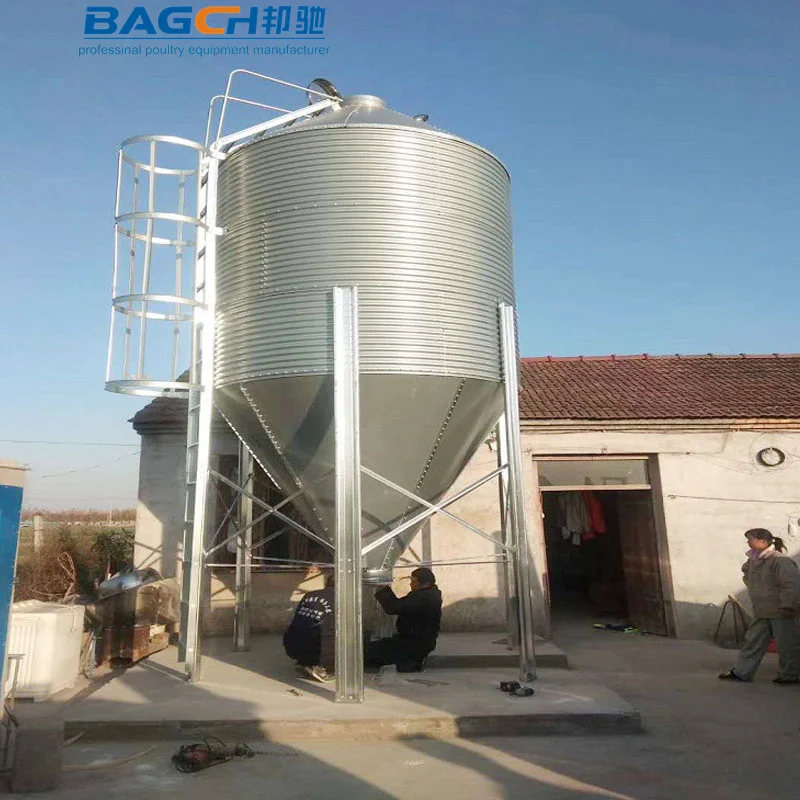 High-quality grain and chicken feed soybeans and corn galvanized sheets poultry and chicken storage grain silo material tower