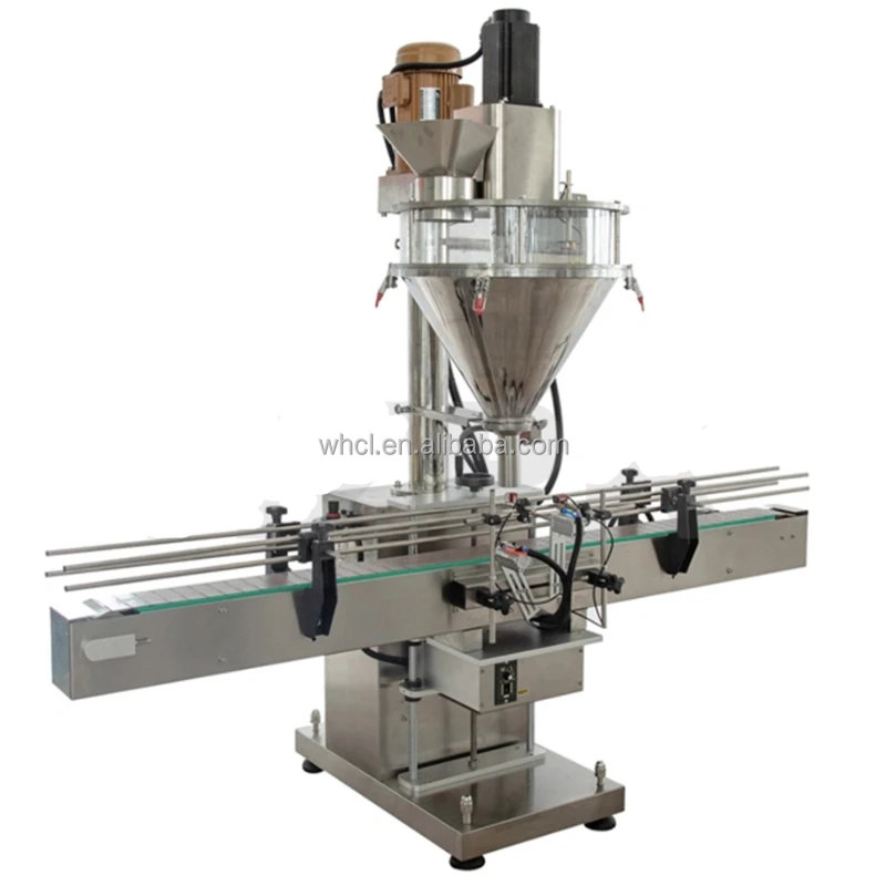 Single Head Filler Automatic Spice Milk Flour Cocoa Coffee Sugar Bottle Jar Powder Weighing Filling Machine