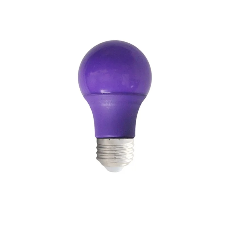 
Manufacturers direct led purple Festival running lamp highlight household energy saving 5W lighting E27 screw 
