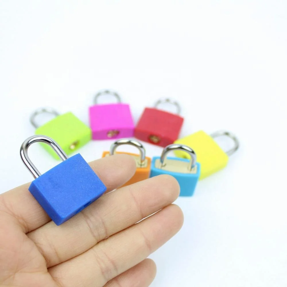 canyu lock 20mm Hot-selling plastic case luggage locks colored plastic stationery padlocks for Notebooks mini color padlocks