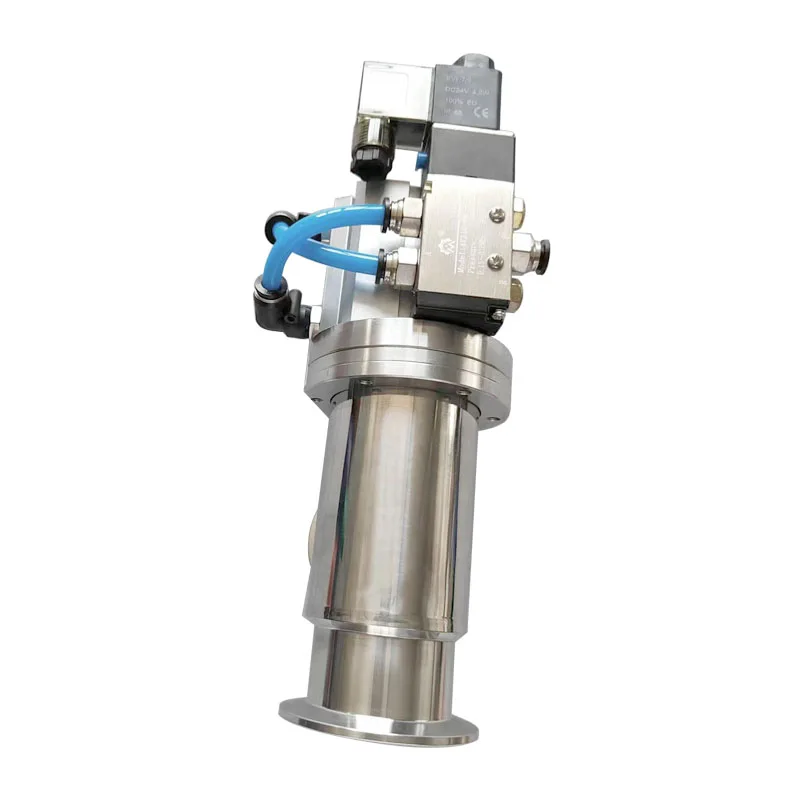 24V Stainless Steel Flapper Valve KF50 Pneumatic Vacuum Angle Valve