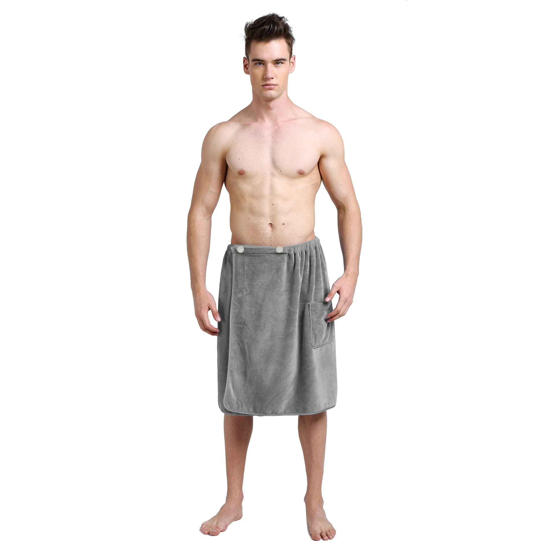 Quick-Dry Microfiber Elegant Bath Towel Dress for Men Made in China
