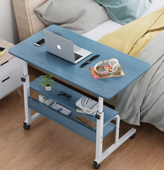 Quality wholesale top wooden modern cheap mobile wheels computer desks laptop stand office desk executive cheap
