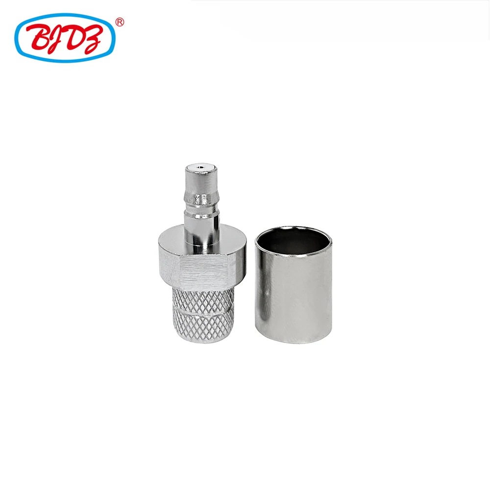 RF прямой гнездовой обжимной соединитель QMA разъем для коаксиального кабеля LMR400 RG8 RG8U