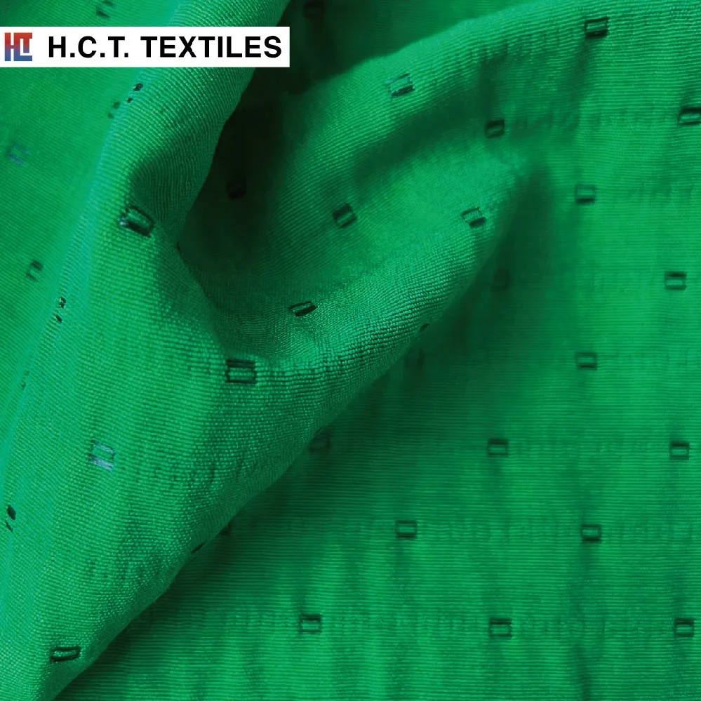 Эластичная ткань для платья в горошек 63% искусственный шёлк 26% нейлон 6% полиэстер 5% спандекс 250 г