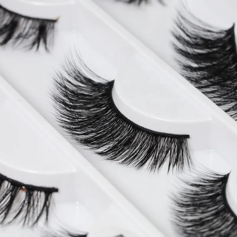 mink lash custom fluffy hybrid lash strip classic syntactic mink lashes 5 in 1 mink eyelashes exclusive