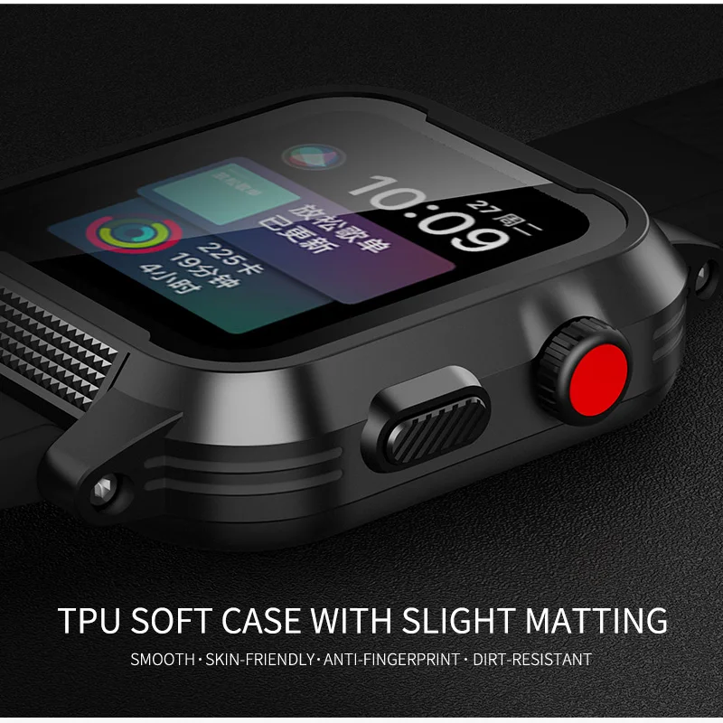  Высокоэффективный мягкий чехол из поликарбоната и ТПУ для IWatch iWatch 42 мм с защитой от