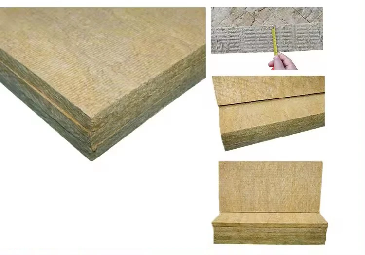 High Strength Industrial Design Acoustic Mineral Wool Insulation Rock Wool Board Panel Fire Resistant Plain Slab Made Basalt