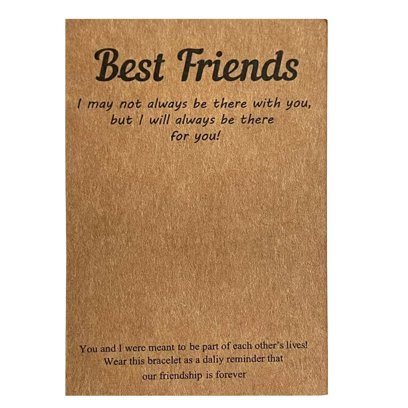 Custom Natural Color Kraft Cards Best Friends Sister Mommy Jewelry Cards Brown Paper Cards Gift Packing Accessories.jpg