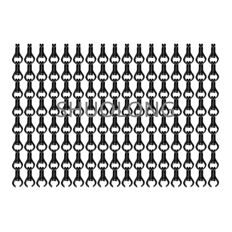 Double Hook Chain Decorative Wire Mesh Metal Chain Mesh Fabric