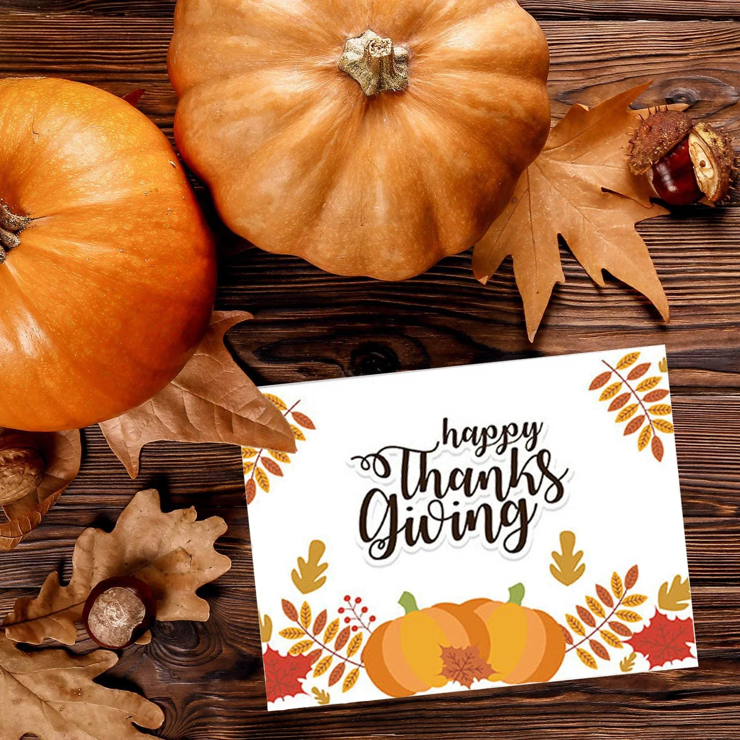 Thanksgiving Greeting Cards Assorted Style Thanksgiving Cards Holiday Pumpkin Paper Greeting Card Set