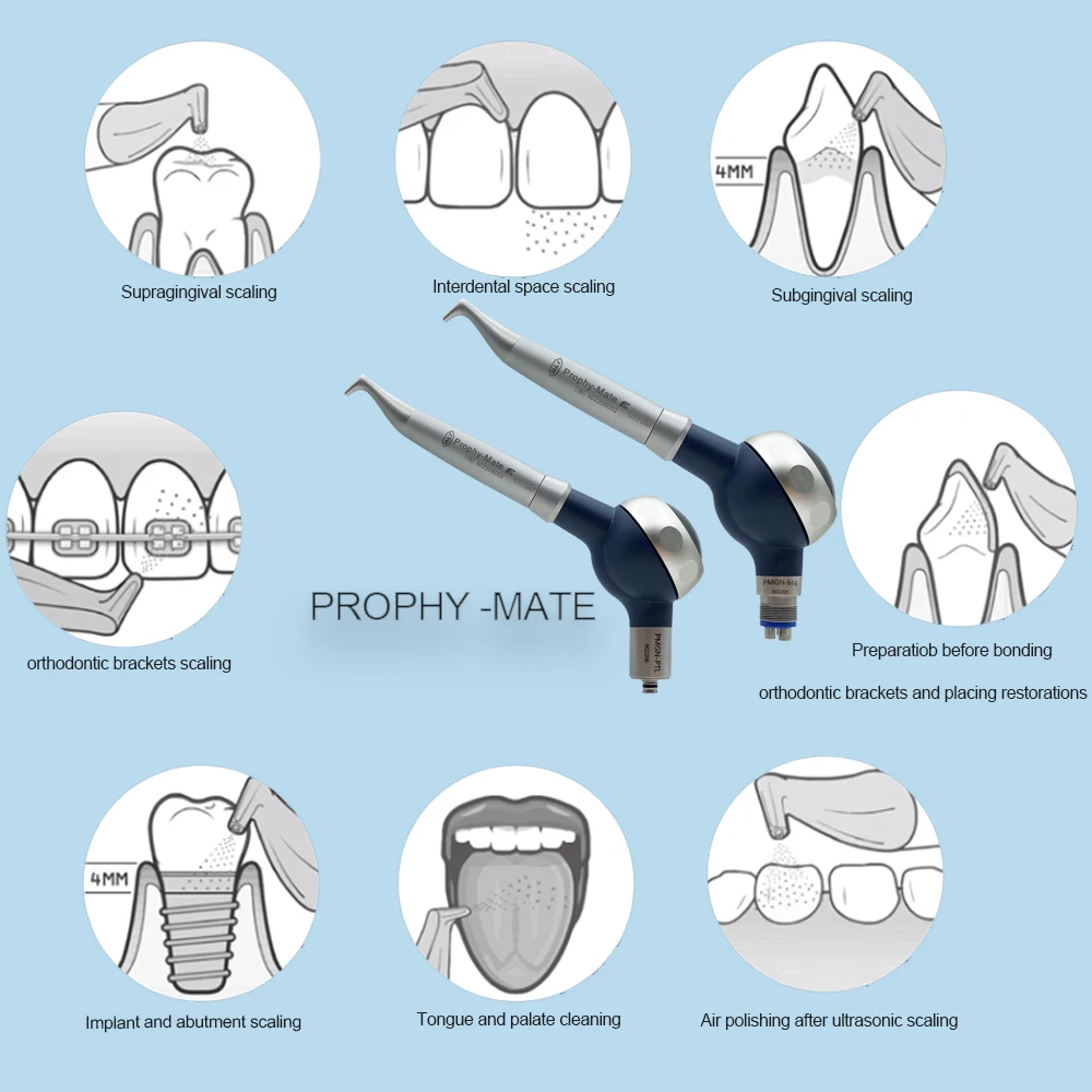 Dental equipment Tooth Cleaning AirPolisher Jet Air Flow air Prophy dental handpiece dentist odontologia ems airflow unit