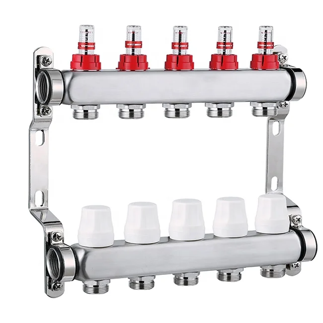 Sunfly XF26013 Manual Adjustment Radiant heating manifold for high quality stainless steel manifold for floor heating