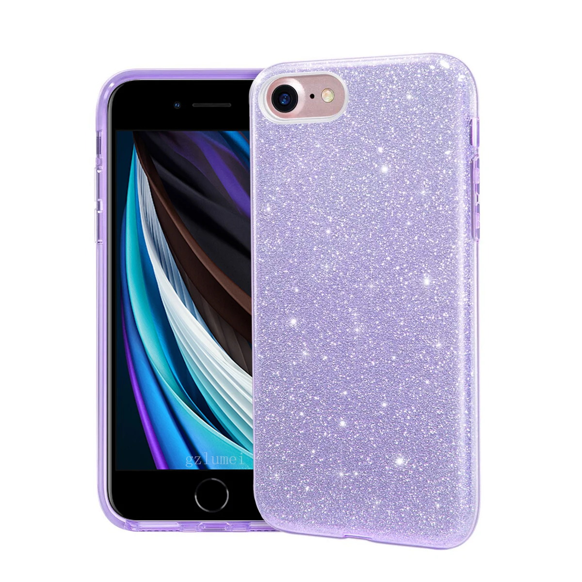 For iPhone SE 2020 Case , Glitter Bling Sparkle Cute Girls Women Protective Case for iPhone SE 2 iPhone 7 8 4.7 INCH