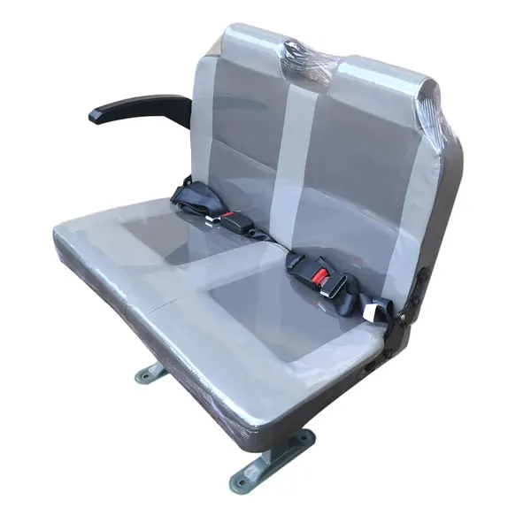 simple design cheap soft cushion mini bus double seat for school bus seating