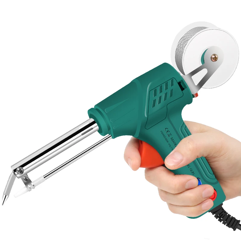 Electric soldering iron 110V/220V 60W US/EU/UK plug hand held external heat automatic tin gun welding repair tool